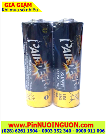 Pairdeer LR6 _Pin AA, Pin tiểu AA Alkaline 1.5v Pairdeer LR6 chính hãng Pairdeer /Loại Gói 02viên